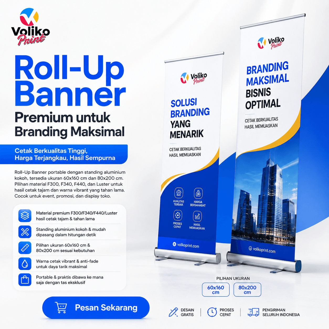 Paket Roll-up Banner 60 x 160cm