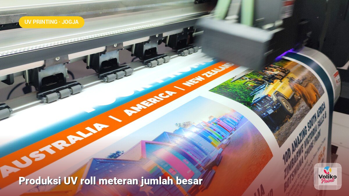 uv printing partai besar - produksi UV roll meteran jumlah besar